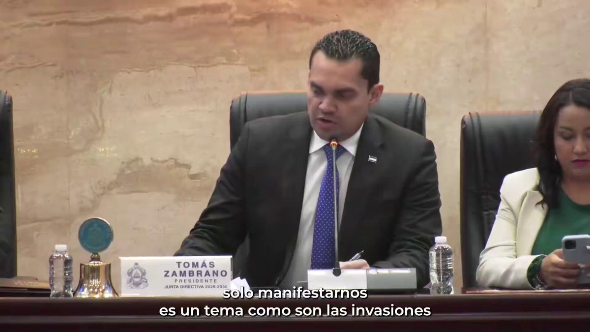 El presidente del CN Tomas Zambrano ordena evitar mas invasiones de tierras e insta a instalar mesa de dialogo.