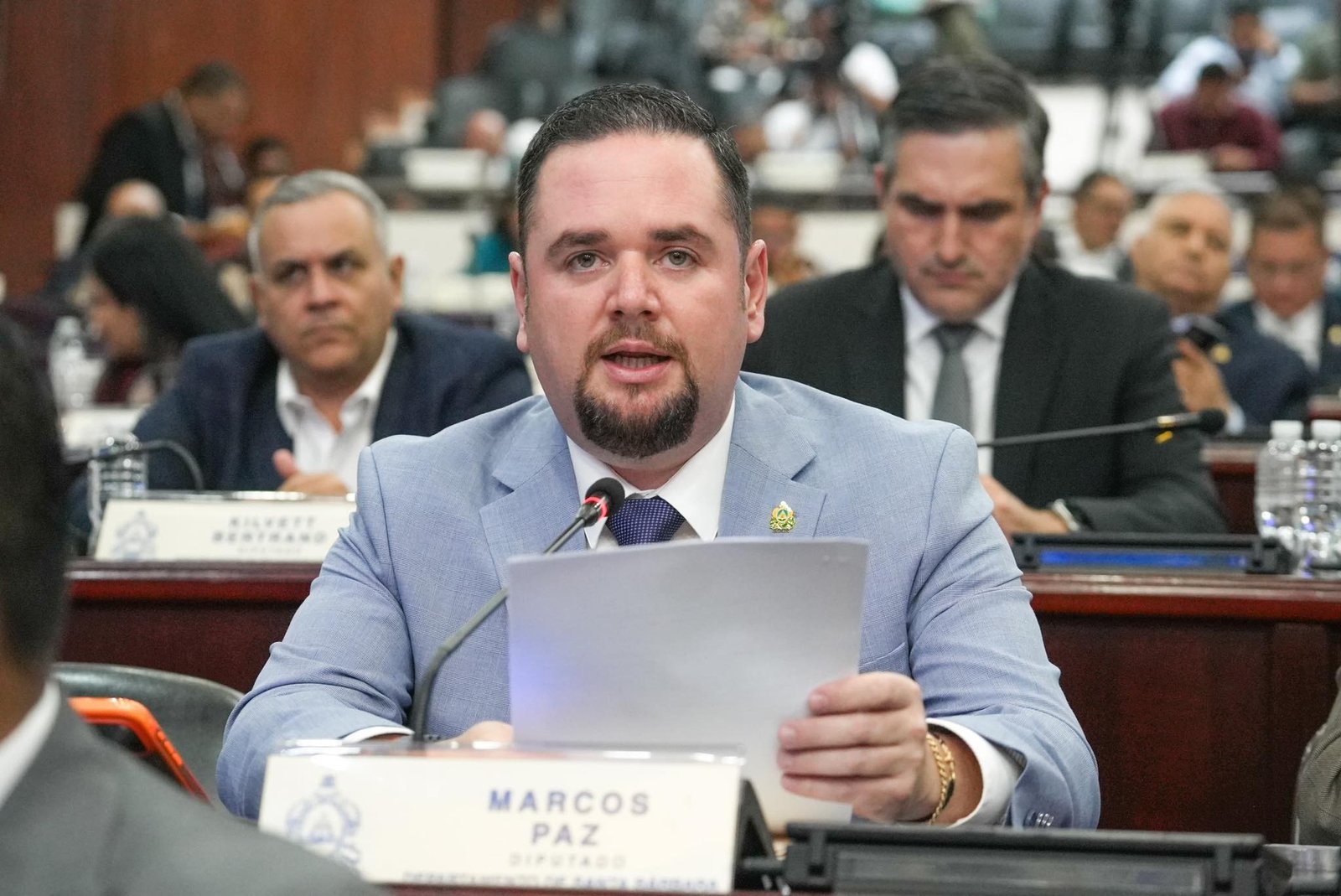 El diputado presidente de la Comisión de Seguridad del CN Marco Paz se refiere a las masacres de este dia.
